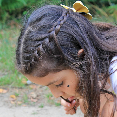 Peinado de campesina para niñas - Vacaciones rurales - Pequeinados