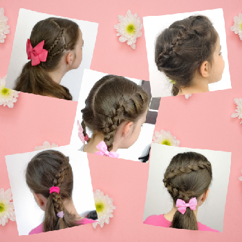 3 Easy hairstyles with braids for girls  High fashion pigtails  YouTube