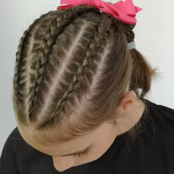 Peinado Para Niñas Con Trenzas Pegadas Pequeinados