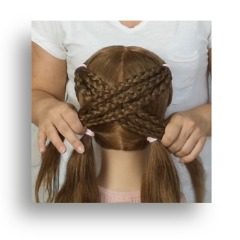 trenzas simples entrelazadas