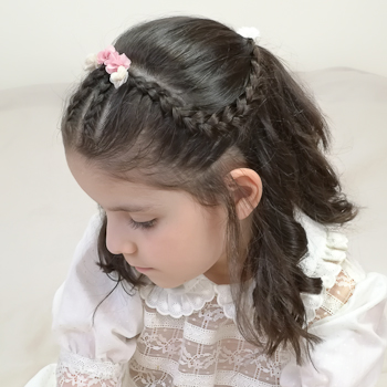 Peinado Comunión Diadema Trenza