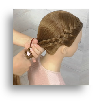 peinado con trenza francesa