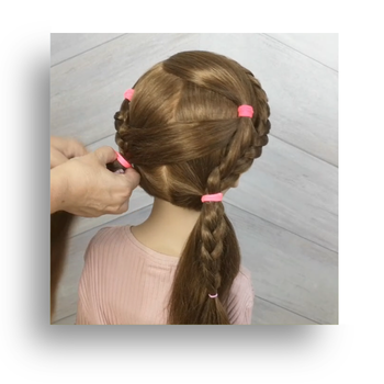 trenzas francesas combinadas